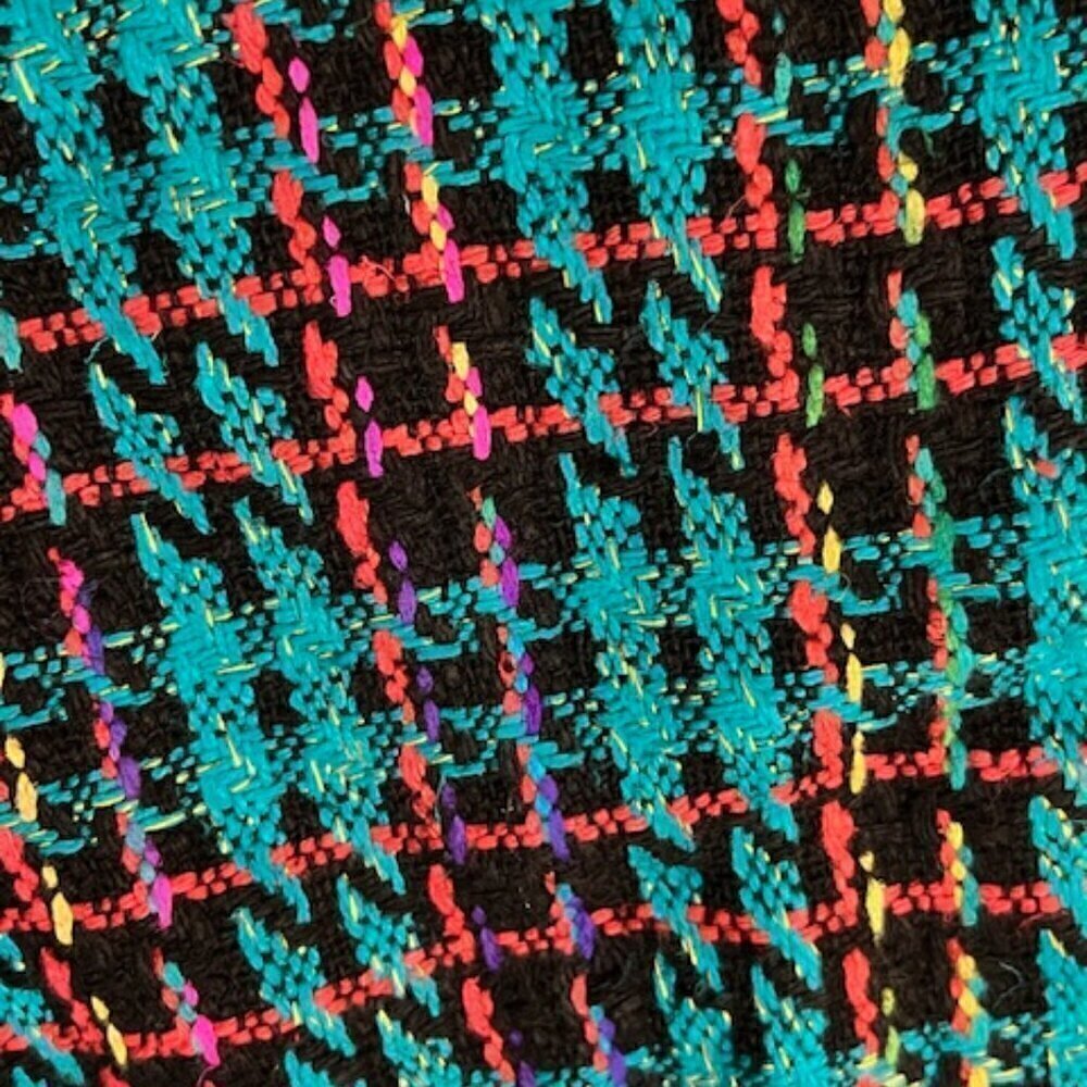 Vintage Doncaster Silks 100% Silk Plaid Midi A-Line Skirt - Picture 4 of 6
